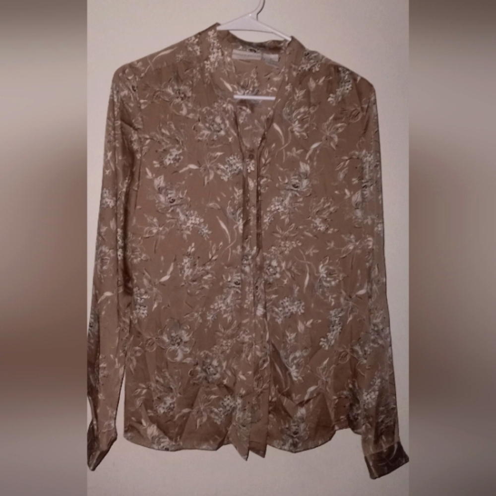 Vintage Jocelyn Smith Bow Tie Ladies Long Sleeve Blouse Top Shirt Size 8